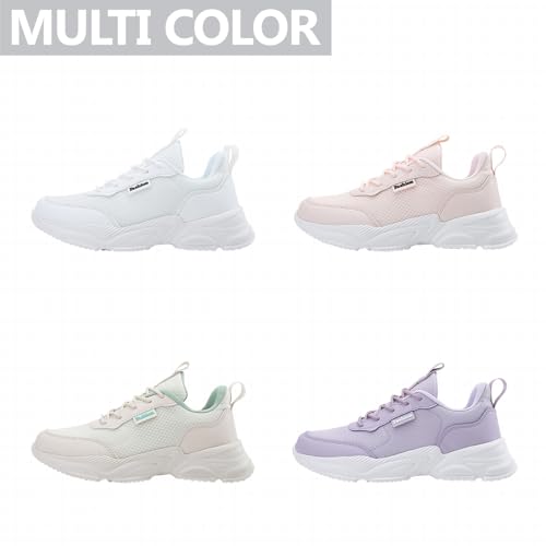 Womens Mesh Platform Chunky Fashion Sneakers with Arch Support Breathable Lightweight Lace Up Thick Non Slip Sole Casual Trendy Sports Shoes for Tennis Running Walking Gym4