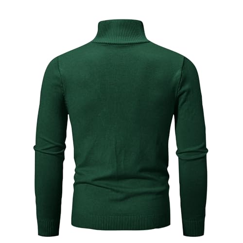 NATHGAM Men's Quarter Zip Up Sweaters Slim Fit Lightweight Mock Neck Ribbed Pullover Casual Long Sleeve Stand Collar Knitwear2