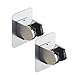 Produktbild SIMGOTT Handbrause Halterung Ohne Bohren Kleber Winkel Verstellbar Brausehalter Duschhalterung, Super Power, Wasserdicht. 2 Pcs