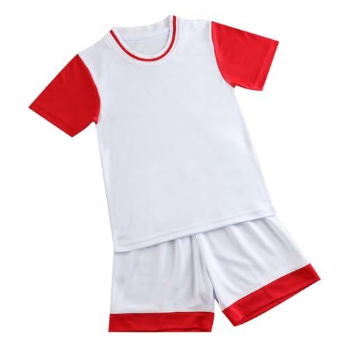 Generisch 2025 ropa de baloncesto para niños, niñas, estudiantes de primaria secundaria, adultos, entrenamiento deportivo competitivo, ropa de verano para bebés, Blanco, 2-3 años
