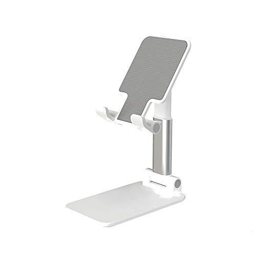 Preisvergleich Produktbild Tablet-Zubehör Universal-Tischständer, verstellbar, zusammenklappbar, Halterung für Tablet Smartphone (Farbe: Weiß)