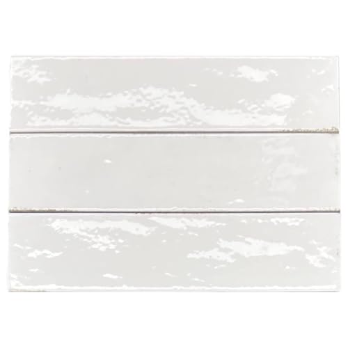 Scandiano Series Handmade Glossy 2.5-inch x 10-inch Subway Porcelain Wall