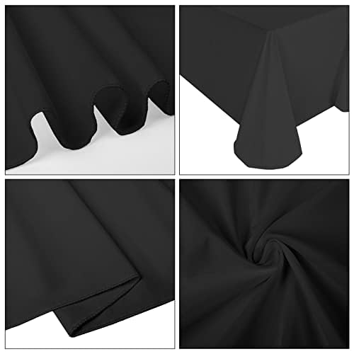 REWOMC 10 Pack Black Tablecloths for 6ft Tables-90 x 132 Inch by REWOMC - Used condition - Image 7
