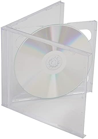 5 X CD Double Jewel Cases 10.4mm for 2 Disc with Clear Tray (Pack of 5) By Dragon Trading