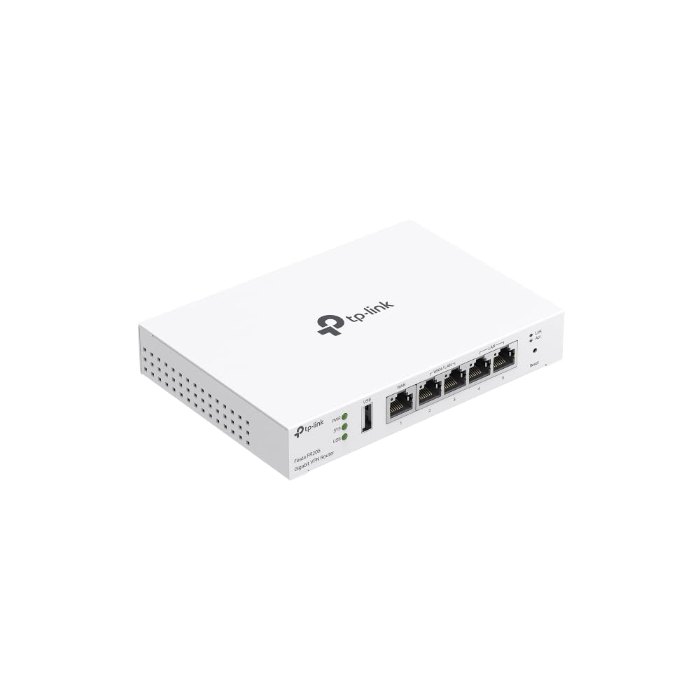 TP-Link Switch VPN Gateway, 5Porte Gigabit, 1USB WAN, ZTP, SON,Mesh, Gestione Centralizzata del Cloud, App/Web, Festa FR205