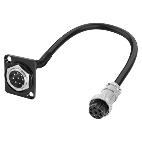Conector adaptador GX16 8 pines macho a hembra miniatura 1