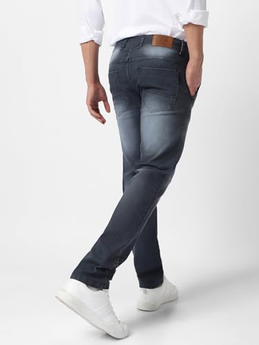 Image of Urbano Fashion Men's Regular Fit Washed Jeans Stretchable