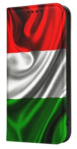 Mixroom - Custodia Cover Case a Libro per iPhone 12 / iPhone 12 Pro con Stand in Ecopelle Chiusura Magnetica Portafoglio Parte Interna in TPU Morbida Fantasia Bandiera Italia F85