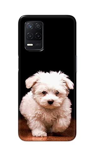 Image of PRINTFIDAA� Printed Hard Back Cover Case for Realme Narzo 30 5G Back Cover (Puppy Dog) -2808