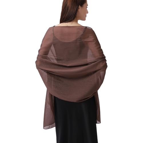 Sciarpa Donna Leggera Scialle Elegante Cerimonia Foulard Scilla Stole Pashmina per Donna Sciarpa Grande Scialli Morbidi per Abiti da Sera Stole Cerimonia da Abito Sera