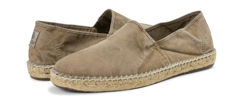 Natural World Eco 325E Old Trebol - Alpargatas de Algodón Orgánico | Suela de Yute Natural | Fabricadas en España | Veganas