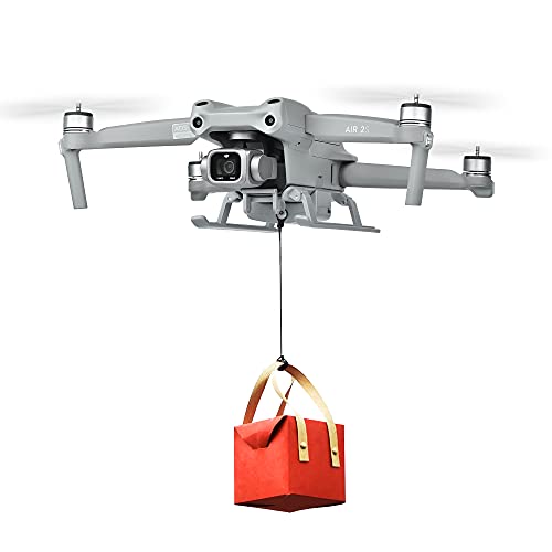 (2-in-1) Mavic Air 2/2s Landing Gear Extensions with Airdrop System for DJI Mavic Air 2/2s Accessories - Payload/Delivery/Transport Device/Fishing Drone/Wedding Scene/Search&Rescue