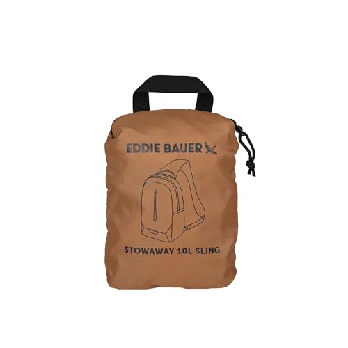 Image of Eddie Bauer Stowaway Packable Sling Bag | Travel | Outdoor | Lightweight | Compact | Ripstop Nylon, Tobacco-10L