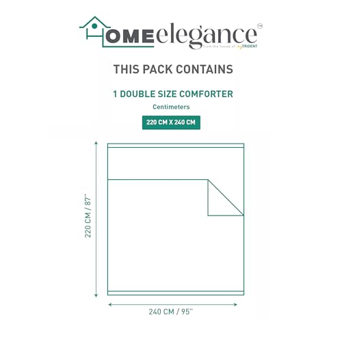 Image of HOME ELEGANCE by Mytrident Printed AC Comforter Set Double Bed | Quilt Blanket for Summer| King Size | 220 cms x 240 cms | Rustic