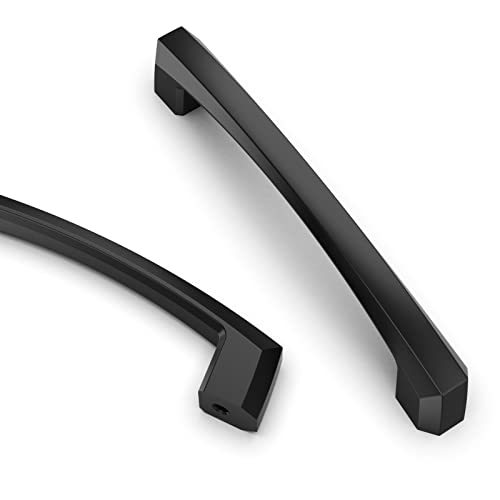 Asidrama 10 Pack 4 inch Matte Black Kitchen Cabinet Handles