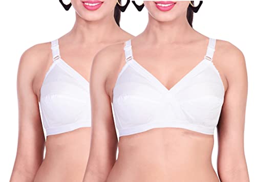 Image of Caracal Women's Cotton Non-Padded Wire Free Full-Coverage Bra