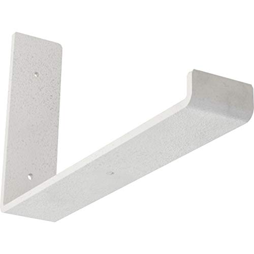 2"W x 12"D x 7"H Steel Hanging Shelf Bracket, Hammered White