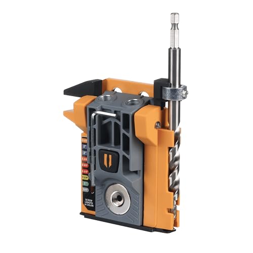 BORA Automatic Mini Pocket Hole Jig Kit for Woodworking Compact All-in-One Self Adjusting Woodworking Joinery Tool for Strong Joints BR-A170301