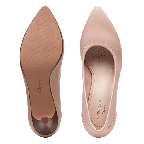 Image of Clarks Womens Illeana Pump Black Smooth Pumps