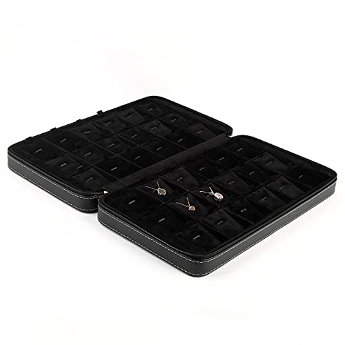 Boîte de rangement de bijoux anti-nœud avec étui portable multifonction - 3