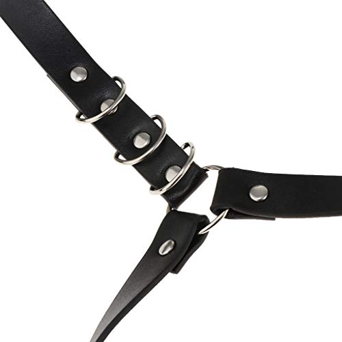 gazechimp Arnês De Couro Punk Feminino Cinto-liga Cinto Perna Cinto Night Clubwear