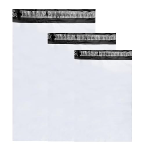 Versandtaschen, 90 Stück Versandbeutel, S/M/L, Folien Versandtaschen, mit Selbstklebeverschluss, Blickdicht, Wasserdich, für Kleidung Versand Textilien Warensendung