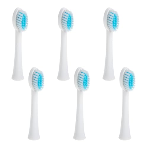 Didiseaon 6 piezas Unidades Cabezales de Cepillo Eléctrico Compatibles X Q Q X- Recambios Suaves y Duraderos para Cepillos de Dientes Orales Cabezas Ligeras y Portátiles para Uso Diario y