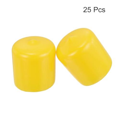 Protectores de rosca de tornillo con tapas de goma de 25 mm y fundas de vinilo redondas 3