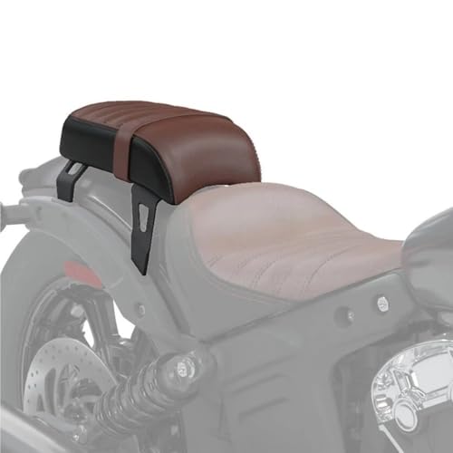 Cojín de moto con respaldo para rutas largas en Scout o Bobber 4