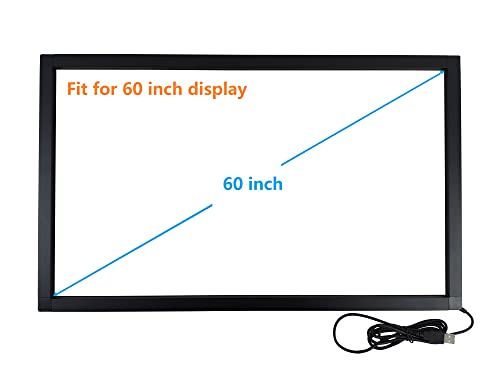 Image of 60 Inch Interactive 10 Points Infrared IR Touch Screen Overlay Frame Free Driver