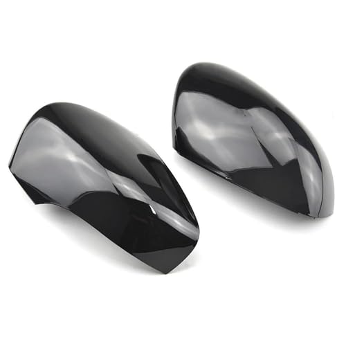 Coque rétroviseur Clio 4 noir brillant effet miroir chic - 4