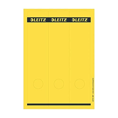 Étiquettes pour classeur imprimables PC Leitz jaune long large 16870015