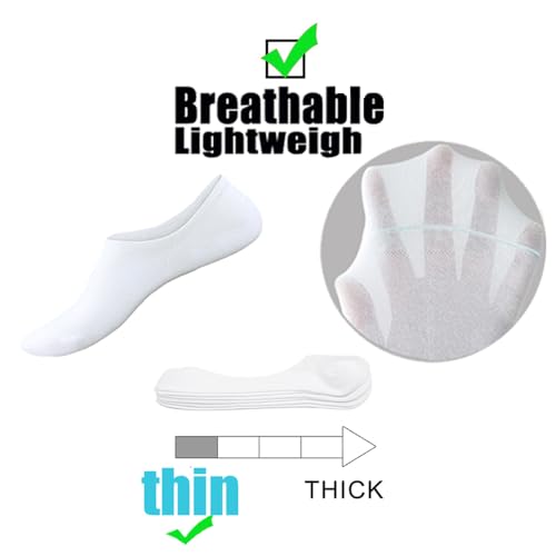 RICHBULL 12 Pairs of Thin Sock No Show Socks for Women & Men - Low Cut, Breathable, Casual, Thin, Non-Slip2