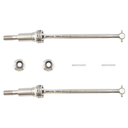 GDOOL RC Car SN-WJ03A 30-WJ02 Metal Front CVD Drive Shaft Set Accessory Spare Parts for 1:16 Scale Sonic Truck 9130 9135 9138 HM163 HM164 RC Car (6 Pieces)