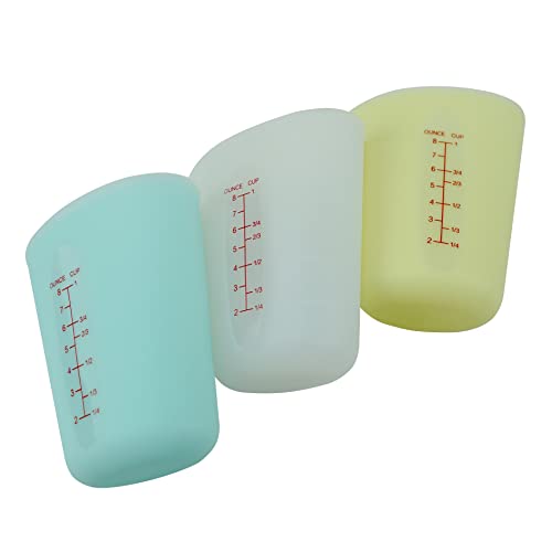 Set 3 vasos medidores silicona 250 ml miniatura 2