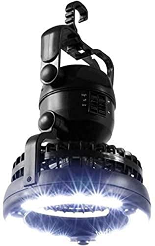 M&J Portable LED Camping Lantern with Ceiling Fan - Hurricane Emergency Survival Kit