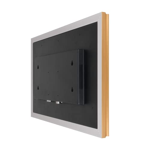 Image of Soulaca 27 inch webOS Mirror TV Ivory Frame Fireplace Wall Mount Smart TV | Built-in WiFi Bluetooth, Voice Control, Smart Gallery Mode, Ideal for Fireplace, Bathroom and Bedroom