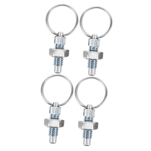 SOLUSTRE 2sets Spring Plunger Latch Steel Plunger Spring Pull Ring for DIY 2pcs*2