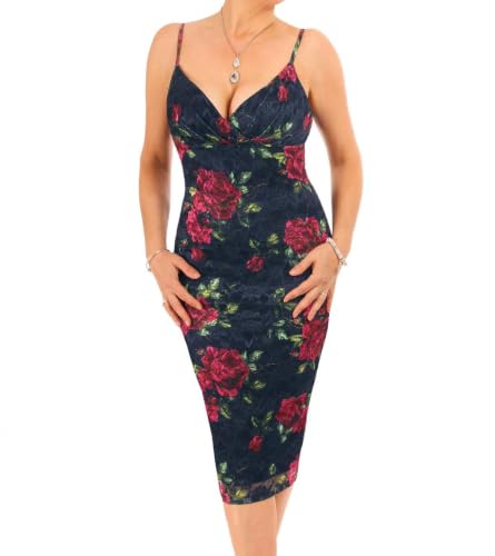Robe femme crayon entièrement doublée Blue Banana longueur genou