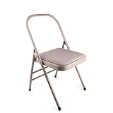 Folding chair Yoga Stuhl Yoga Hilfs Klappstuhl Family Dance Studio Klappstuhl Yoga Klappstuhl Boden leise gerutschfeste Fußpolster