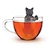 Alihoo Infusore per tè, 2 pezzi, in silicone, filtro per tè, infusore a forma di gatto, 2 pezzi