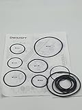 Professor Foam O-Ring Kit Compatible with DeWALT DW325PT DW325PL - Black, 1 Count, Rubber, 4.7625mm ID, Kit