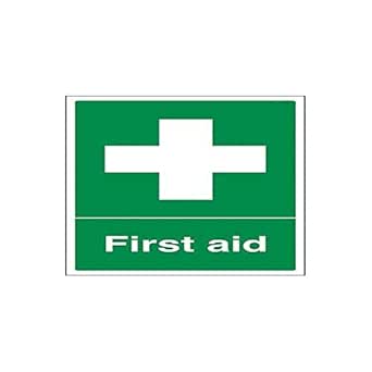 V Safety First Aid First Aid General Sign - 100mm x 150mm - 2mm Rigid ...