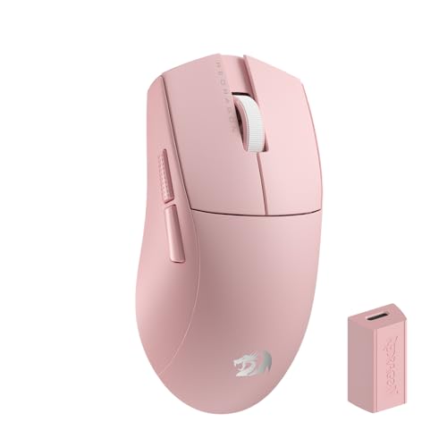 Redragon M916 Pro Souris de Jeu sans Fil 3 Modes, taux de Polling 4K Hype-Vitesse, Souris de Jeu Ultra légère 26 K DPI 49 G avec Prise en Main Naturelle Ergonomique, Boutons Macro redéfinissables