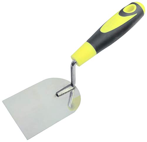 AERZETIX - Paleta de Estucador/Estuco 80x113mm - Herramienta para Yesero/Albañil - Mango Bimaterial - Obras/Albañilería/Yeso/Mampostería/Baldos/Mortero - Acero - C45998