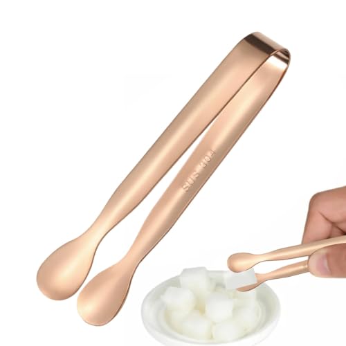 Pinze per dolci in acciaio inossidabile: mini pinze resistenti per servire alimenti | Pinze per servire cubetti di ghiaccio, frutta e snack | Perfette per buffet