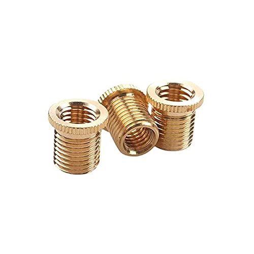 Lotcesfun 3Pcs Brass Shift Knob Adapters Universal M8 X 1.25/M10 X 1.25/M10 X 1.5 Thread Gear Shifter Knob Screw #TOP2