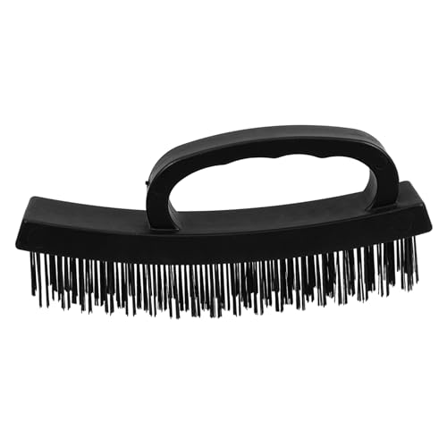 Homoyoyo Heavy Duty Steel Wire Brush for Rust Removal Ergonomic Portable Cleaning Brush with Uniform Bristles for Industrial and Household Use