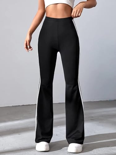 Image of ALYNE Women's Trouser Pants for Women Stretchy Straight Leg Elastic Waist /Regular Fit Trouser Pant for Regular Casual Wear