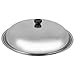 Hemoton Edelstahldeckel Universaldeckel Anti Hot Topfdeckel Verdicken Pfannendeckel mit Dampfloch für Kochtopf Auflauf Töpfe Pfannen Küche Zubehör Silber 34CM